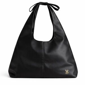 NWT Victoria's Secret black Bow Tote hobo Bag Handbag